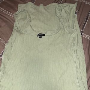 Green tight fitted tank dress